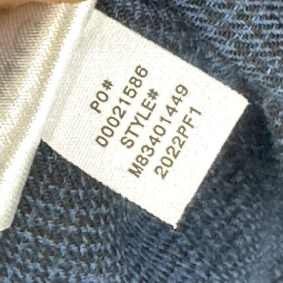 VINCE Men's Tonal Shadow Plaid Hooded Shirt In Blue Size M NWT - Picture 8 of 12